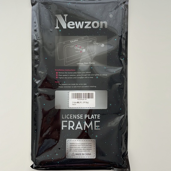 License Plate Frame With Rhinestones - Picture 5 of 6